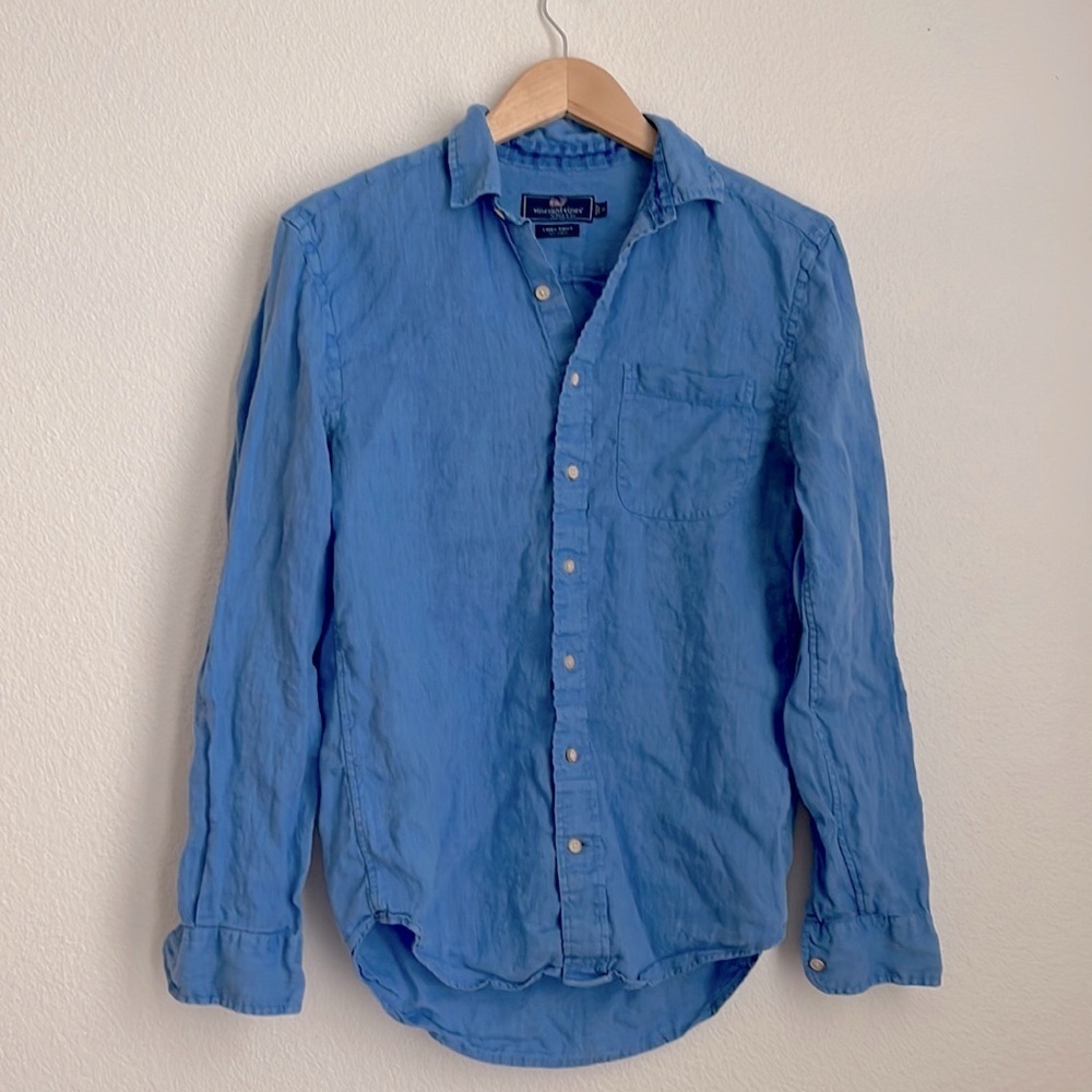 Vineyard Vines| 100% Linen button Down| XS